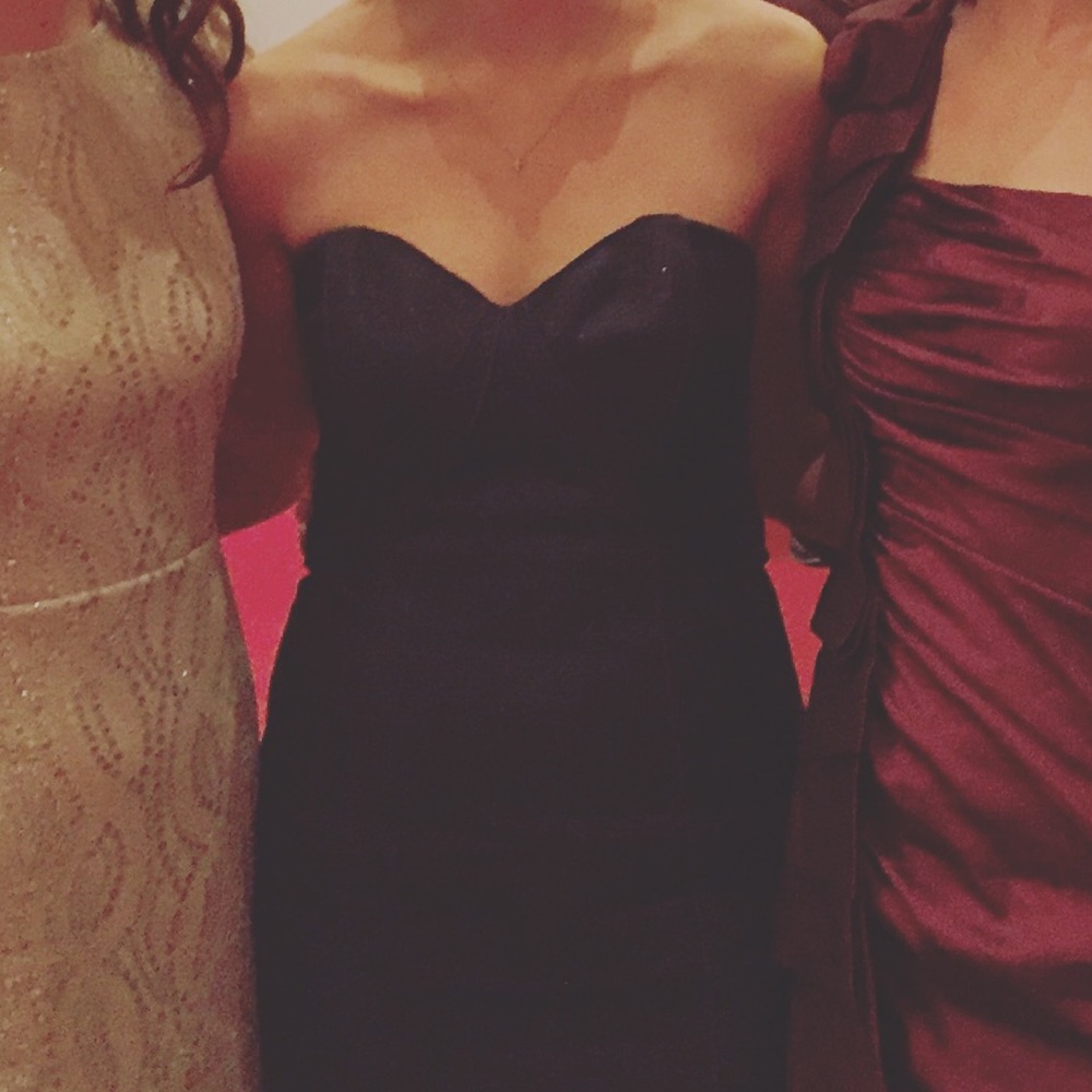 Frock by Tracy Reese strapless midnight blue dress